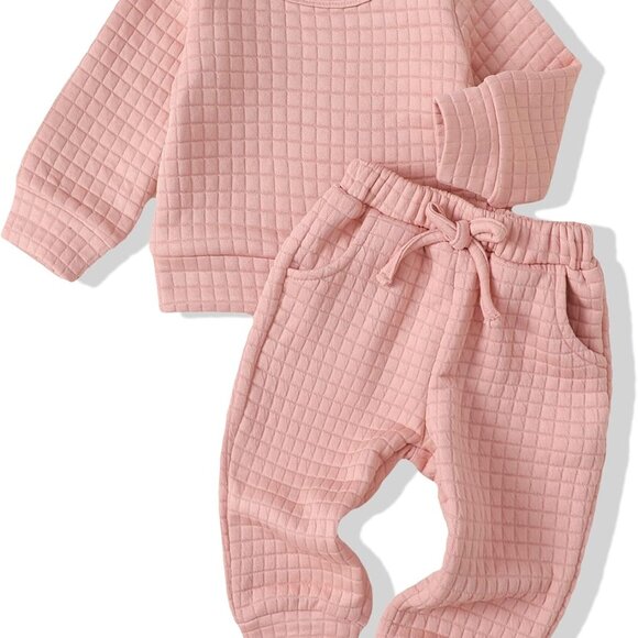 Other - Adorable Newborn Baby Girl Clothes Set - Cotton Warm Sweatshirt & Pants 3-6M